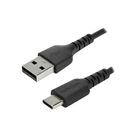 StarTech.com 2m USB A to USB C Charging Cable, Durable Fast Charge & Sync USB 2.0 to USB Type C Data Cord, Rugged TPE Jacket