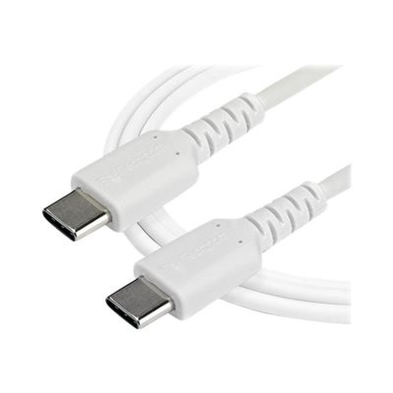 StarTech.com 2m USB C Charging Cable, Durable Fast Charge & Sync USB 2.0 Type C to USB C Laptop Charger Cord, TPE Jacket Aramid
