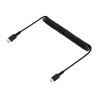 StarTech.com 3ft (1m) USB C Charging Cable, Coiled Heavy Duty Fast Charge & Sync USB-C Cable, High Quality USB 2.0 Type-C