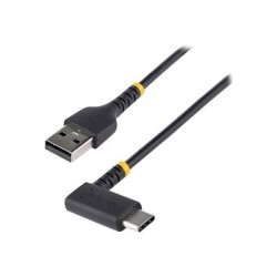 StarTech.com 6in (15cm) USB A to C Charging Cable Right Angle, Heavy Duty Fast Charge USB-C Cable, USB 2.0 A to Type-C, Durable