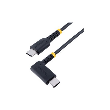 StarTech.com 1ft (30cm) USB C Charging Cable Right Angle, 60W PD 3A, Heavy Duty Fast Charge USB-C Cable, USB 2.0 Type-C