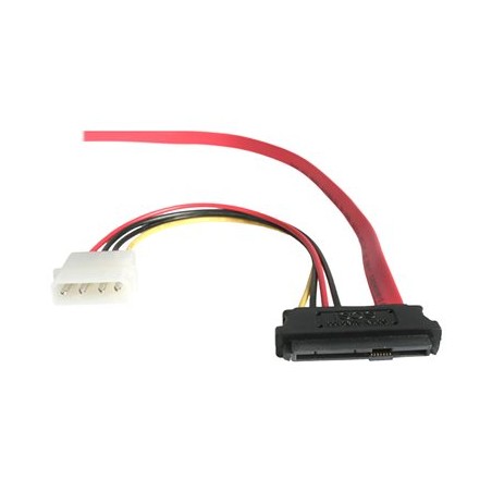 StarTech.com 18in SAS 29 Pin to SATA Cable with LP4 Power - 18in SAS 29 pin to SATA Cable - 18in SFF 8482 to SATA (SAS729PW18)
