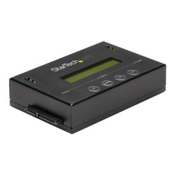 StarTech.com 1:1 Hard Drive Duplicator and Eraser for 2.5" & 3.5" SATA HDD SSD - LCD & RS-232 - 14GBpm Duplication Speed