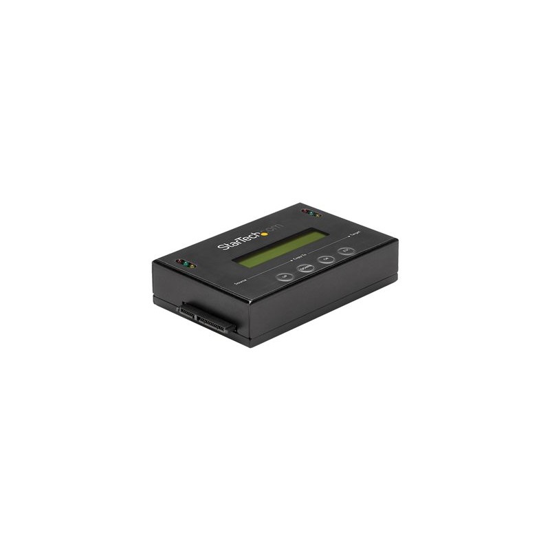 StarTech.com 1:1 Hard Drive Duplicator and Eraser for 2.5" & 3.5" SATA HDD SSD - LCD & RS-232 - 14GBpm Duplication Speed