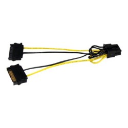 StarTech.com 6in SATA Power to 8 Pin PCI Express Video Card Power Cable Adapter - SATA to 8 pin PCIe power - Elektrický kabel