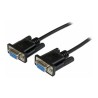 StarTech.com 1m Black DB9 RS232 Serial Null Modem Cable F/F - DB9 Female to Female - 9 pin RS232 Null Modem Cable - 1 meter