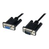 StarTech.com 1m Black DB9 RS232 Serial Null Modem Cable F/M - DB9 Male to Female - 9 pin Null Modem Cable - 1x DB9 (M), 1x DB9