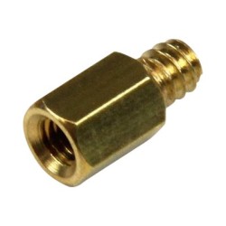 StarTech.com Metal Jackscrew Standoffs 6-32 - Jackscrew standoff - 0.2 in (pack of 50) - SCREWNUTM - Jackscrew standoff - 0.4