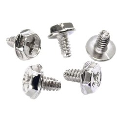 StarTech.com Replacement PC Mounting Screws 6-32 x 1/4in Long Standoff - Screw kit - silver - 0.2 in (pack of 50) - SCREW6_32