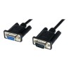 StarTech.com 2m Black DB9 RS232 Serial Null Modem Cable F/M - DB9 Male to Female - 9 pin Null Modem Cable - 1x DB9 (M), 1x DB9
