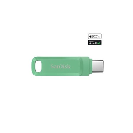 SanDisk Ultra Dual Drive Go - Jednotka USB flash - 1 TB - USB 3.1 Gen 1 / USB-C - zelená absinthe