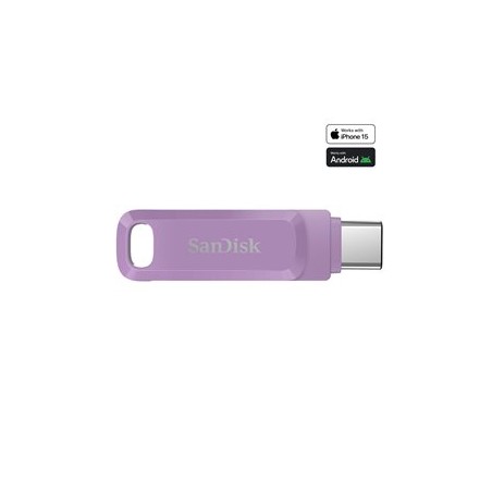 SanDisk Ultra Dual Drive Go - Jednotka USB flash - 1 TB - USB 3.2 Gen 1 / USB-C - levandulová