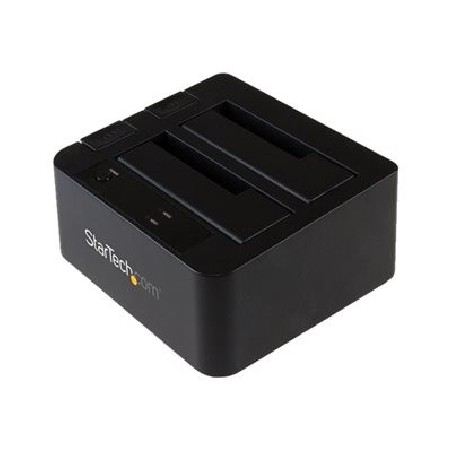 StarTech.com Dual-Bay USB 3.1 to SATA Hard Drive Docking Station, USB 3.1 (10 Gbps) Hard Drive Dock, External 2.53.5 SATA