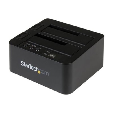 StarTech.com Standalone Hard Drive Duplicator, Dual Bay HDDSSD ClonerCopier, USB 3.1 (10 Gbps) to SATA III (6Gbps) HDDSSD