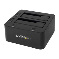 StarTech.com Dual-Bay USB 3.0 to SATA Hard Drive Docking Station, USB Hard Drive Dock, External 2.53.5 SATA IIIIII, SSDHDD