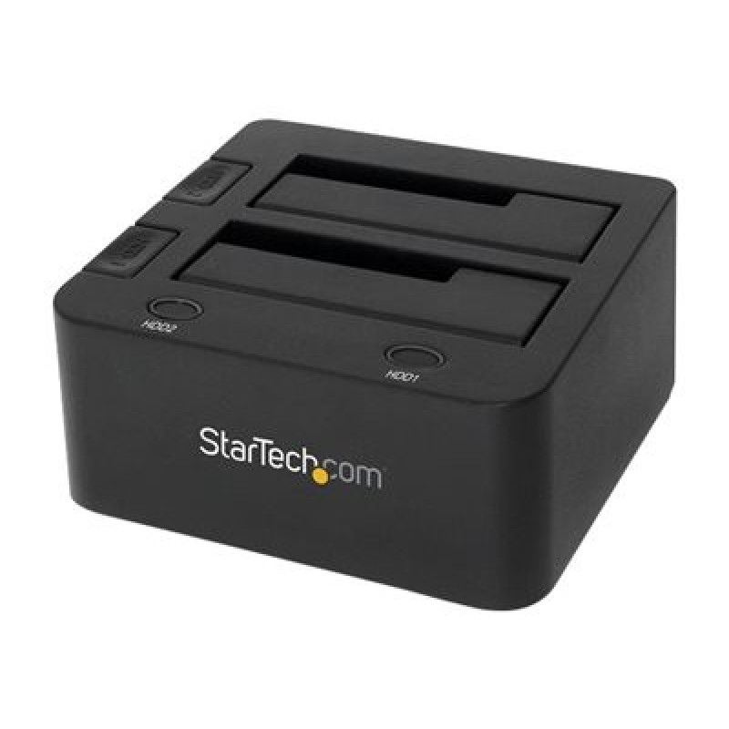 StarTech.com Dual-Bay USB 3.0 to SATA Hard Drive Docking Station, USB Hard Drive Dock, External 2.53.5 SATA IIIIII, SSDHDD
