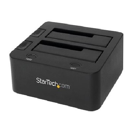 StarTech.com Dual-Bay USB 3.0 to SATA Hard Drive Docking Station, USB Hard Drive Dock, External 2.53.5 SATA IIIIII, SSDHDD