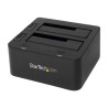 StarTech.com Dual-Bay USB 3.0 to SATA Hard Drive Docking Station, USB Hard Drive Dock, External 2.53.5 SATA IIIIII, SSDHDD