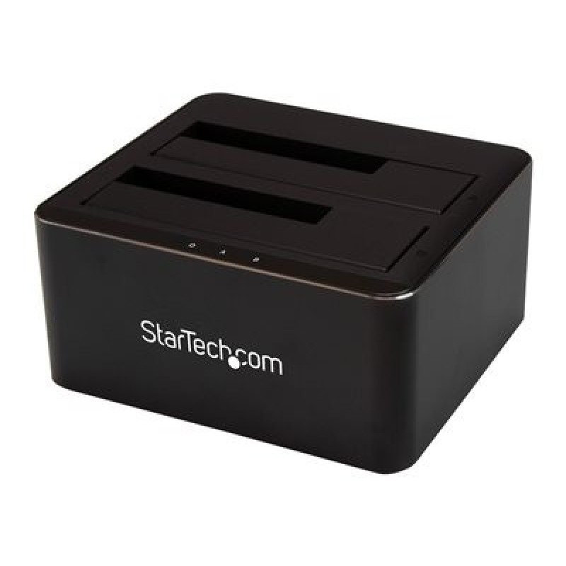StarTech.com Dual-Bay USB 3.0 to SATA Hard Drive Docking Station, USB Hard Drive Dock, External 2.53.5 SATA IIIIII, SSDHDD