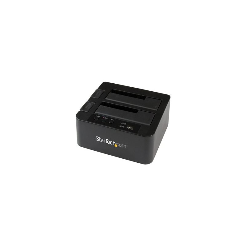 StarTech.com Dual Bay Hard Drive Duplicator, Standalone USB 3.0 (5 Gbps) eSATA to 2.53.5 SATA III HDDSSD ClonerCopier, Hard