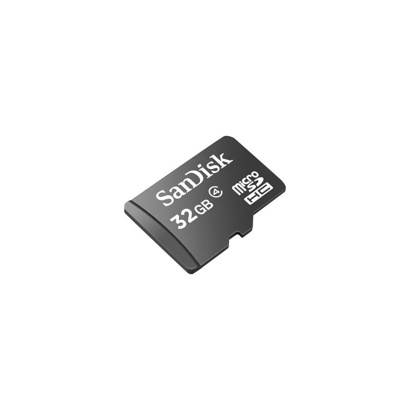 SanDisk - Paměťová karta flash - 32 GB - Třída 4 - microSDHC - černá