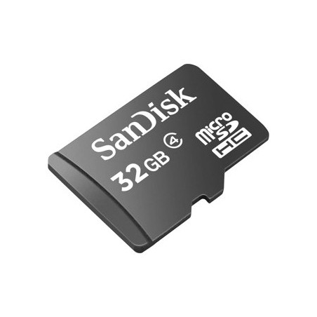 SanDisk - Paměťová karta flash - 32 GB - Třída 4 - microSDHC - černá