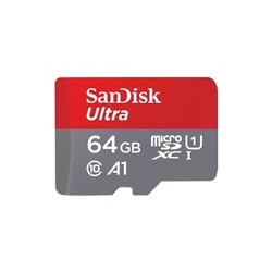 SanDisk MicroSDXC karta 64GB Ultra (140MB/s, A1 Class 10 UHS-I ) + adaptér