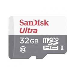 SanDisk MicroSDHC karta 32GB Ultra (R:100/W:100 MB/s, UHS-I, C10) + adaptér