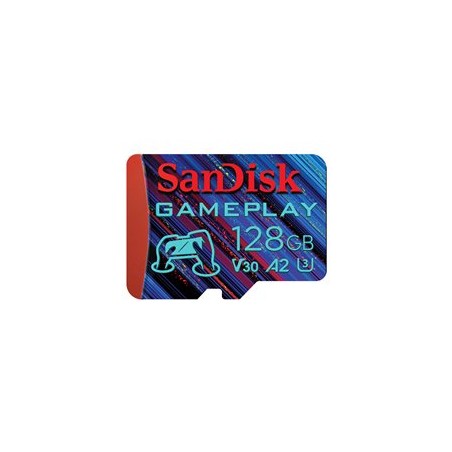 SanDisk GamePlay - Paměťová karta flash - 128 GB - A2 / Video Class V30 / UHS-I U3 - microSDXC UHS-I