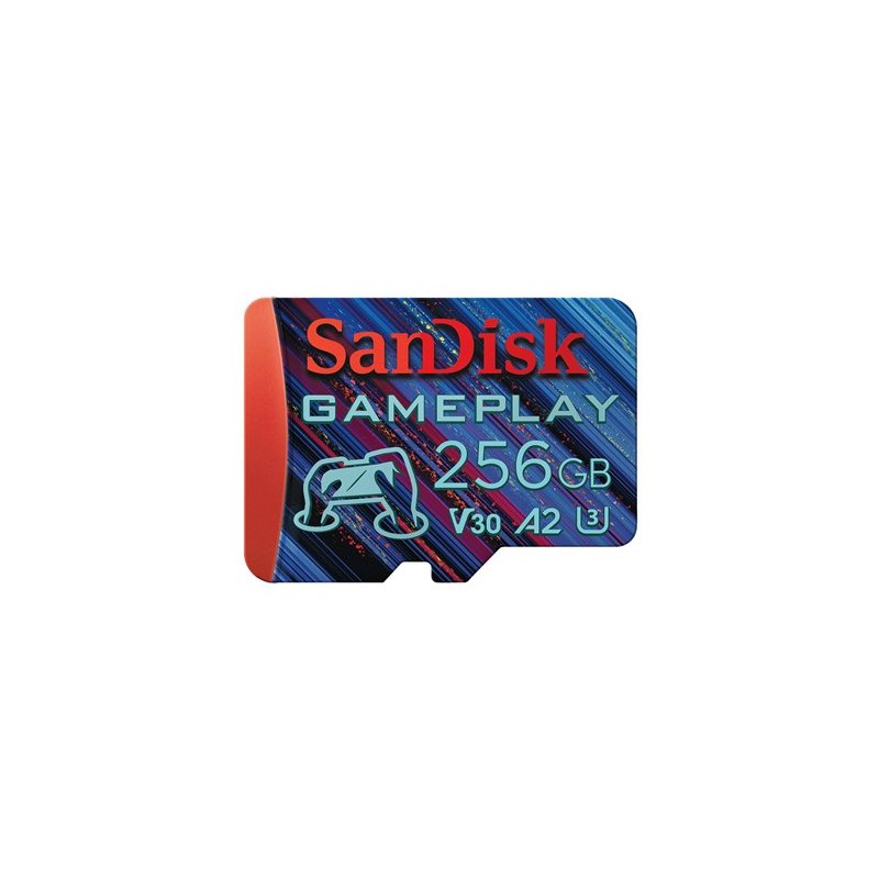 SanDisk GamePlay - Paměťová karta flash - 256 GB - A2 - microSDXC UHS-I