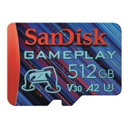 SanDisk GamePlay - Paměťová karta flash - 512 GB - A2 / Video Class V30 / UHS-I U3 - microSDXC UHS-I