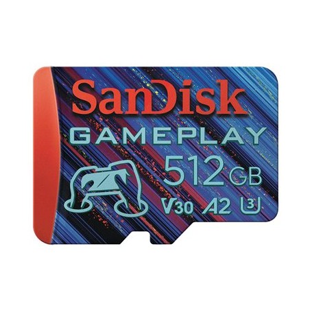 SanDisk GamePlay - Paměťová karta flash - 512 GB - A2 / Video Class V30 / UHS-I U3 - microSDXC UHS-I