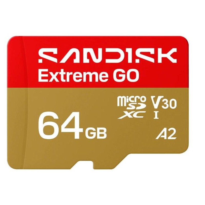 SanDisk micro SDXC karta 64GB Extreme GO (170 MB/s , UHS-I U3 V30)