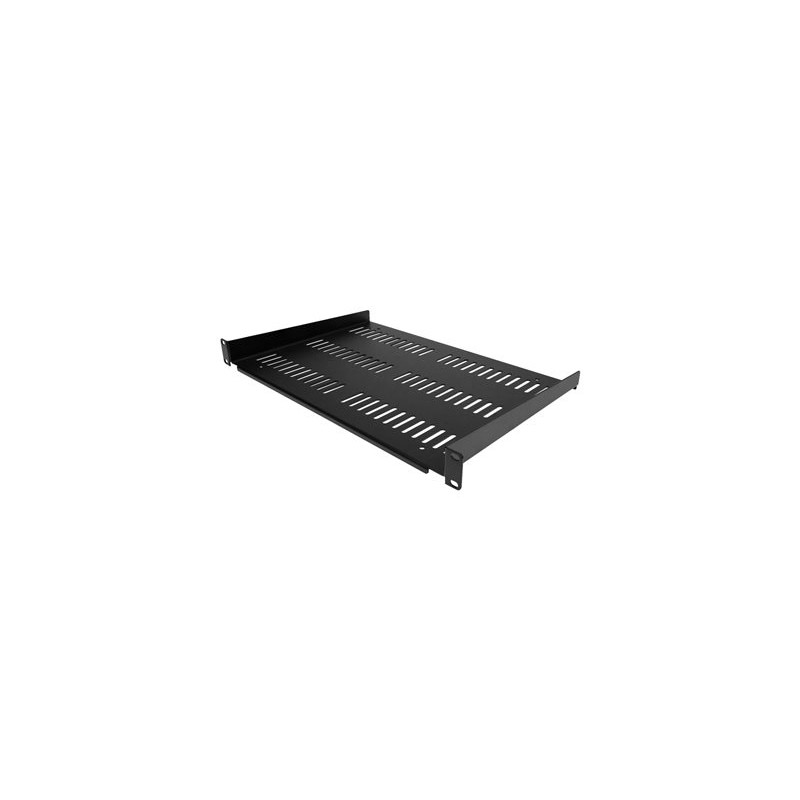 StarTech.com 1U Vented Server Rack Cabinet Shelf, 12in Deep Fixed Cantilever Tray, Rackmount Shelf for 19" AV/Data/Network