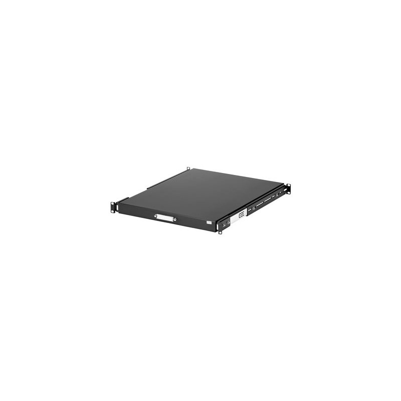 StarTech.com 1U Sliding Server Rack Mount Keyboard Shelf Tray - 55lbs - 22" Deep Steel Pull Out Drawer for 19" AV, Network
