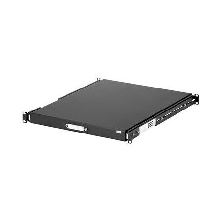 StarTech.com 1U Sliding Server Rack Mount Keyboard Shelf Tray - 55lbs - 22" Deep Steel Pull Out Drawer for 19" AV, Network