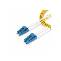 StarTech.com 5m (16.4ft) LC to LC (UPC) OS2 Single Mode Duplex Fiber Optic Cable, 9/125?m, Laser Optimized, 10G, Bend