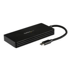 StarTech.com M.2 SSD Enclosure for M.2 SATA Drives - USB 3.1 - USB-C - Kryt úložiště - M.2 - M.2 Card - USB 3.1 (Gen 2) - černá