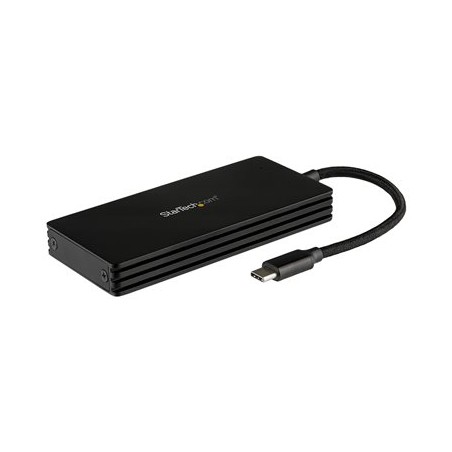 StarTech.com M.2 SSD Enclosure for M.2 SATA Drives - USB 3.1 - USB-C - Kryt úložiště - M.2 - M.2 Card - USB 3.1 (Gen 2) - černá