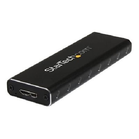 StarTech.com M.2 SSD Aluminum Enclosure to USB 3.0 (5Gbps) with UASP - M.2 NGFF SATA with B Key & B+M Key - External M.2