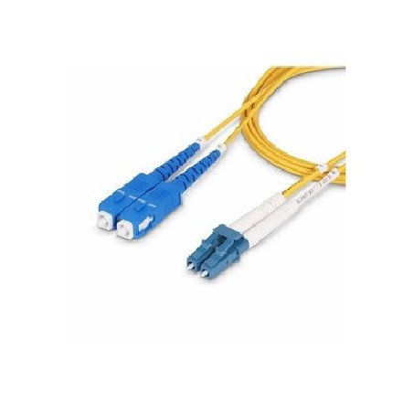 StarTech.com 7m (23ft) LC to SC (UPC) OS2 Single Mode Duplex Fiber Optic Cable, 9/125?m, Laser Optimized, 10G, Bend