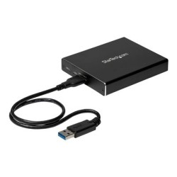 StarTech.com Dual-Slot Hard Drive Enclosure for M.2 SATA SSDs - USB 3.1 (10Gbps) - Aluminum - M.2 to SATA - Raid Drive