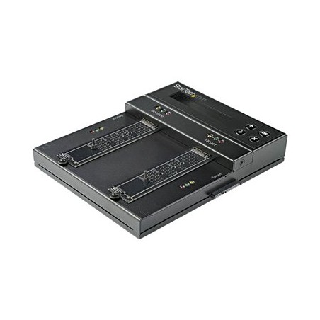 StarTech.com Standalone M.2 SATA & M.2 NVMe Duplicator and Eraser, HDD/SSD Cloner & Wiper for M.2 PCIe AHCI/NVMe, M.2 SATA