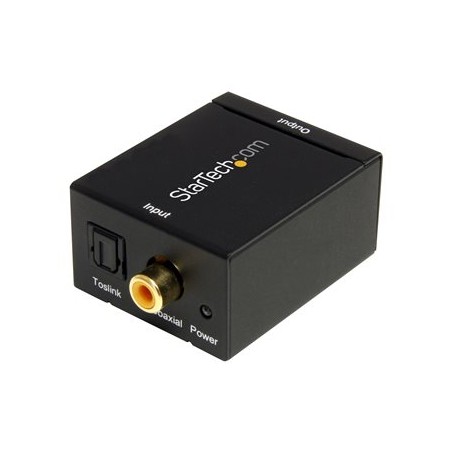 StarTech.com SPDIF Digital Coaxial or Toslink Optical to Stereo RCA Audio Converter - Digital Audio Adapter (SPDIF2AA)