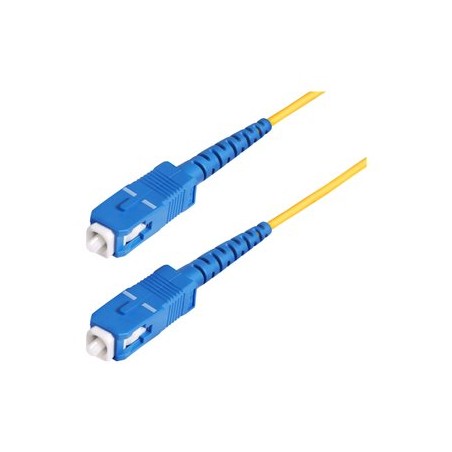 StarTech.com 100m (328ft) SC to SC (UPC) OS2 Single Mode Simplex Fiber Optic Cable, 9/125?m, 40G/100G, Bend Insensitive, Low