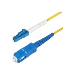 StarTech.com 5m (16.4ft) LC to SC (UPC) OS2 Single Mode Fiber Cable - Patch kabel - jednoduchý režim LC/UPC (M) do jednoduchý