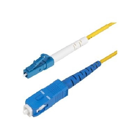 StarTech.com 5m (16.4ft) LC to SC (UPC) OS2 Single Mode Fiber Cable - Patch kabel - jednoduchý režim LC/UPC (M) do jednoduchý