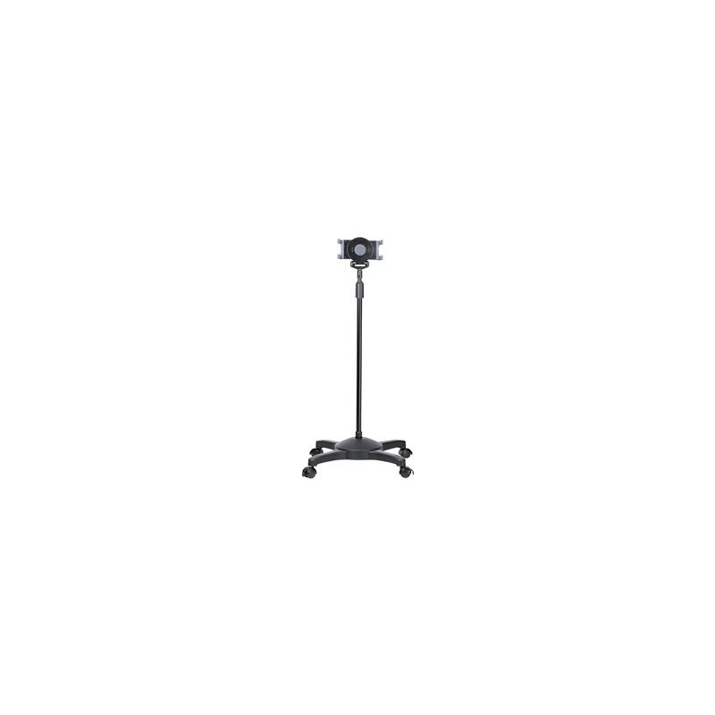 StarTech.com Mobile Tablet Stand w/ Lockable Wheels, Height Adjustable Cart, Universal Rolling Floor Stand for Tablets from