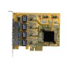 StarTech.com 4 Port Gigabit NIC PCIe Network Card - Quad Port Adapter (ST1000SPEX43) - Síťový adaptér - PCIe - Gigabit Ethernet