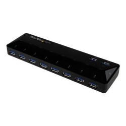 StarTech.com 10 Port USB 3.0 Hub with Charge & Sync Ports - 8 x USB-A, 2 x USB-A Fast Charge Ports - Multi Port Powered USB Hub